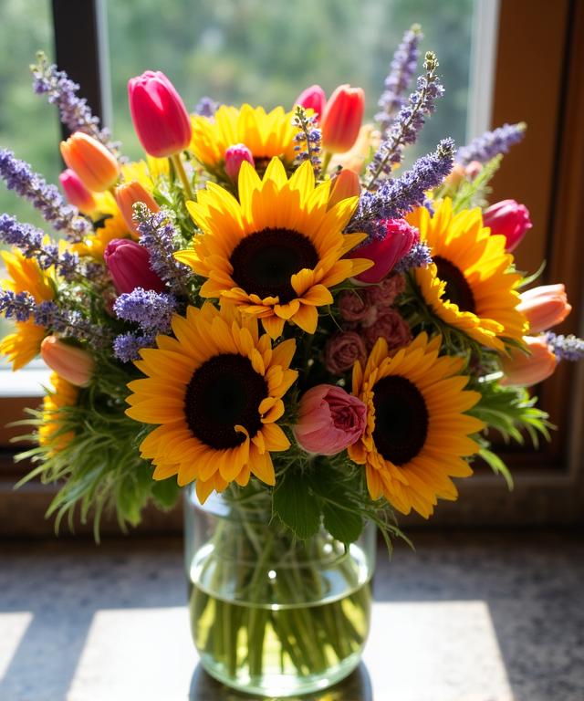 Seasonal Burst flower arrangement